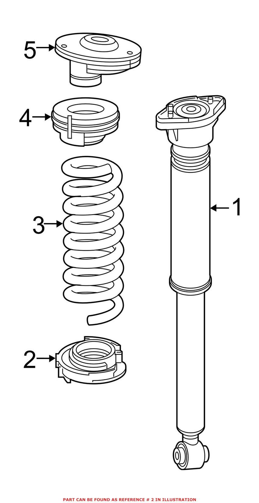 Mercedes Shock Mount Insulator 2053240184